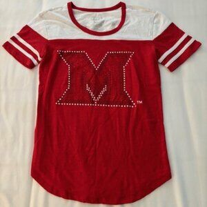 Miami University Ohio Sequined T-Shirt Women's Size Small